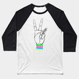 Scrunchies Peace and Olive Leaf Dove Baseball T-Shirt